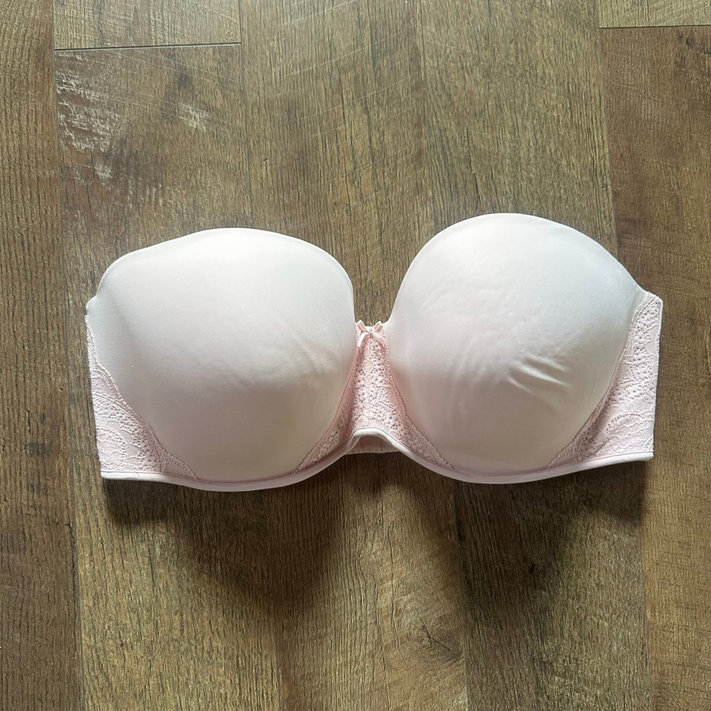 Women's Cacique Pink Boost Multi-Way Strapless Bra 46DD - Picture 2 of 15